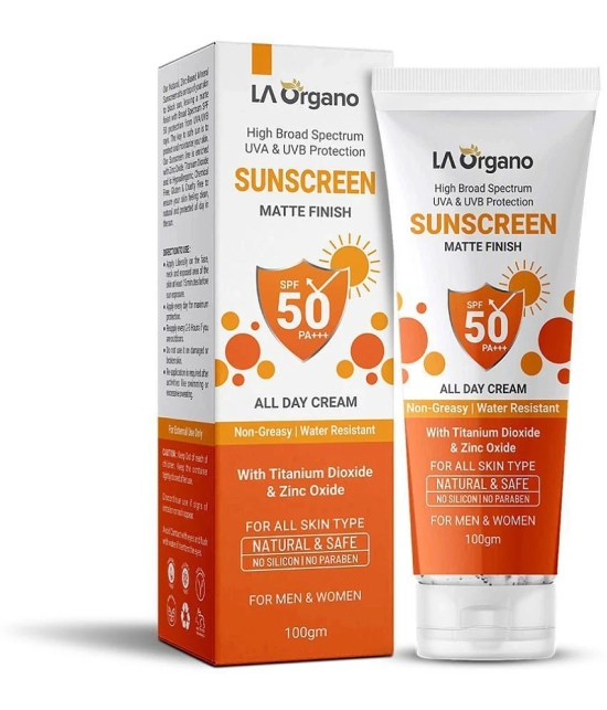 LA ORGANO - SPF 50 Sunscreen Cream For All Skin Type ( Pack of 1 )