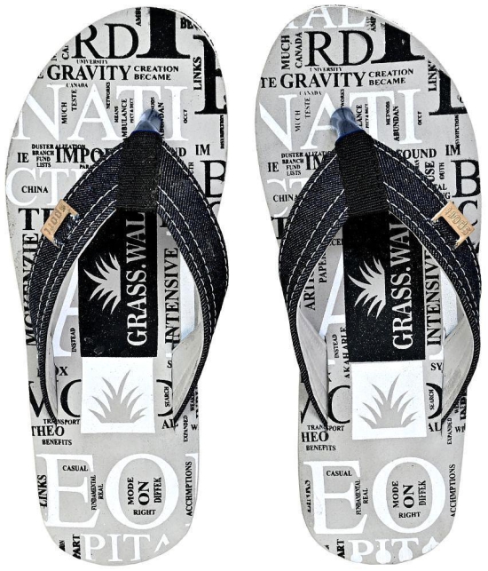 GRASS WALK Black Mens Thong Flip Flop - None