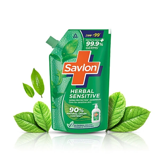 Savlon Herbal Sensitive Handwash, 675Ml (Pack Of 2)