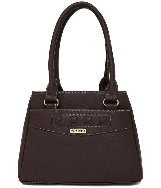 Fostelo Brown P.U. Shoulder Bag - Brown