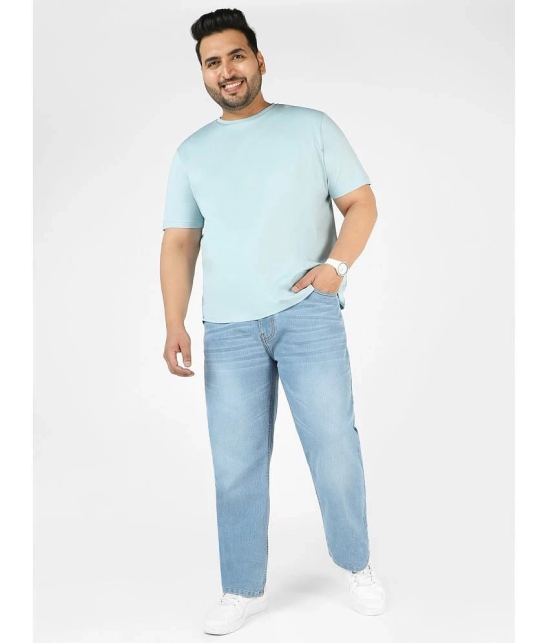 Urbano Plus Regular Fit Washed Mens Jeans - Light Blue ( Pack of 1 ) - None