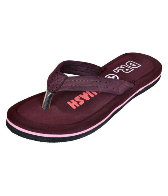 Squash - Maroon Women''s Thong Flip Flop - None