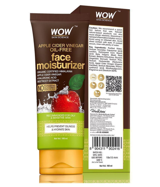 WOW Skin Science Organic Apple Cider Vinegar Face Moisturizer - 100mL