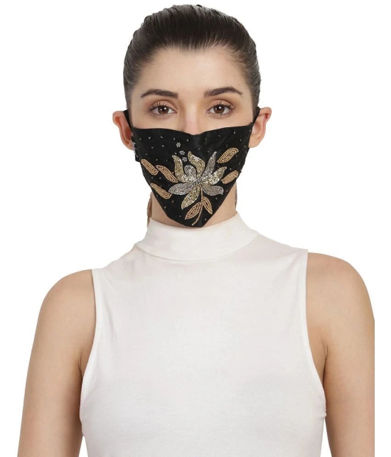 Anekaant - Black 3 Ply Mask ( Pack of 1 )