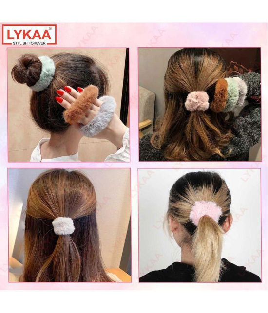 LYKAA Multi Girls Scrunchie ( Pack of 10 ) - Multi