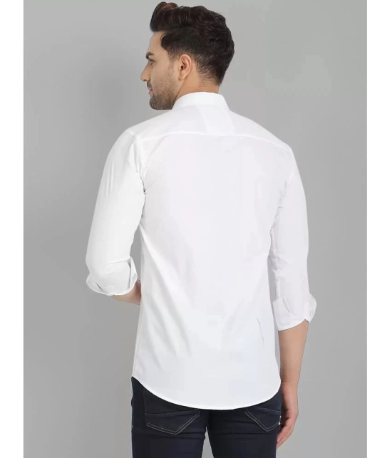 VERTUSY - White Cotton Regular Fit Mens Casual Shirt ( Pack of 1 ) - None