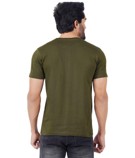 ferocious - Olive Cotton Regular Fit Men's T-Shirt ( Pack of 2 ) - None