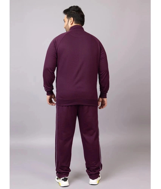 YHA Rough Red Fleece Regular Fit Mens Tracksuit ( Pack of 1 ) - None