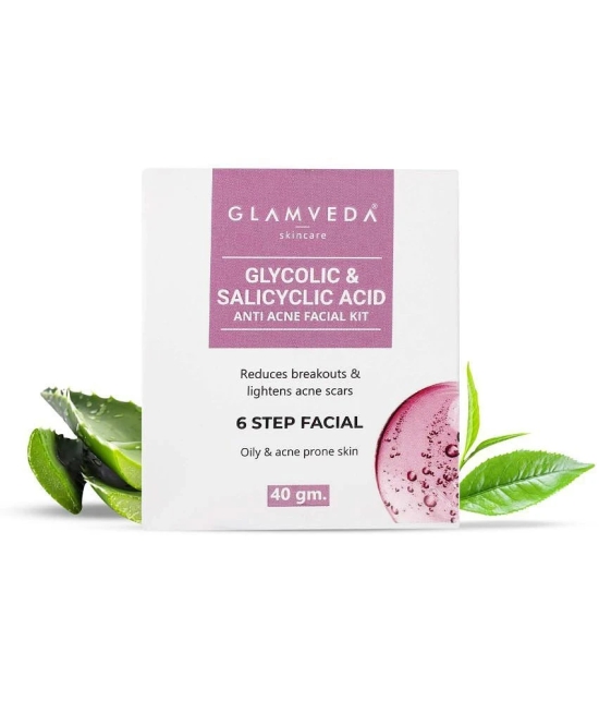 Glamveda Less Than 3 Times Use Facial Kit For All Skin Type Aloe Vera 40gm ( Pack of 1 )