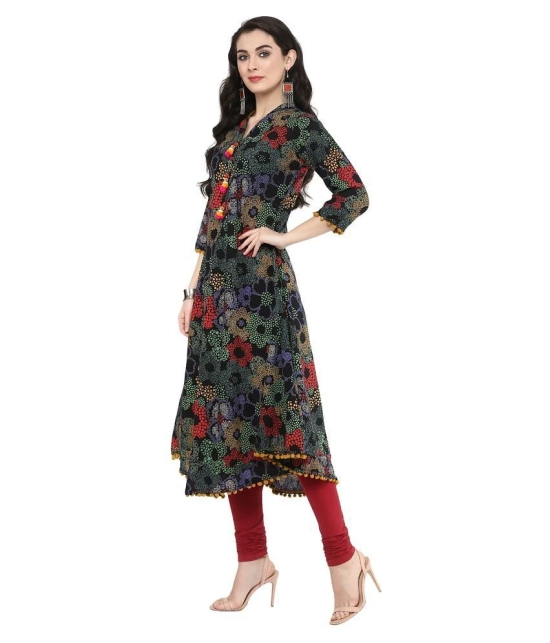 Yash Gallery - Multicolor Cotton Womens Asymmetrical Kurti - 5XL