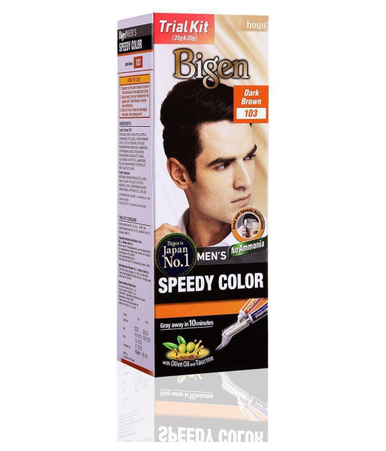 Bigen Mens Speedy 103 Temporary Hair Color Dark Brown 20 g