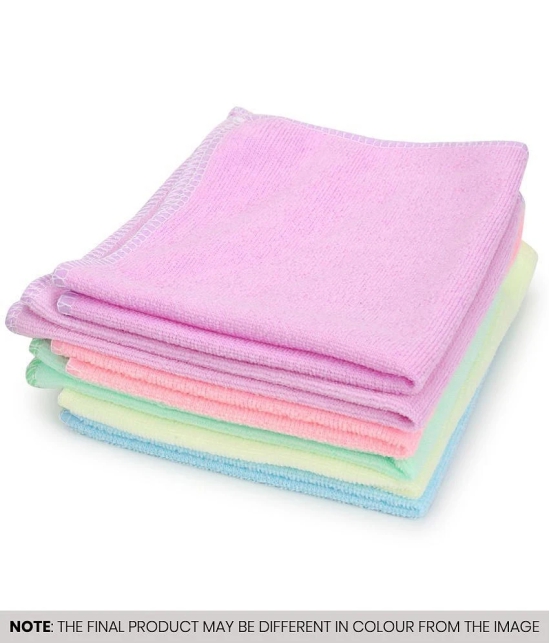 HOMETALES - Multicolor 250 GSM Microfiber Car Cleaning Cloth For Automobile car accessories( Pack of 6 )