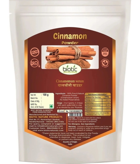 Biotic Cinnamon Powder (Dalchini Powder) 200 gm