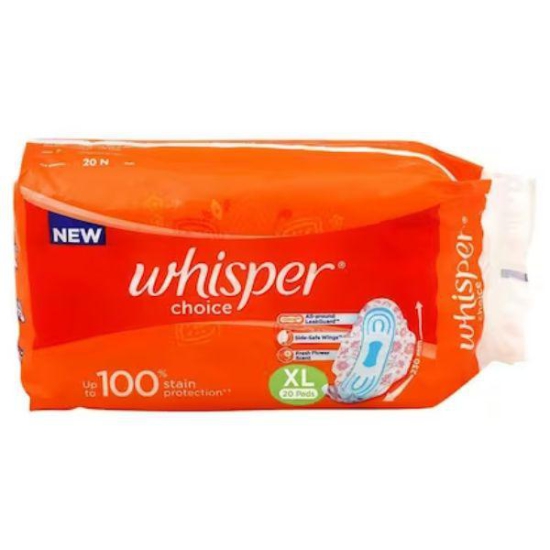 Whisper Choice Sanitary Pads Regular 20 Pcs