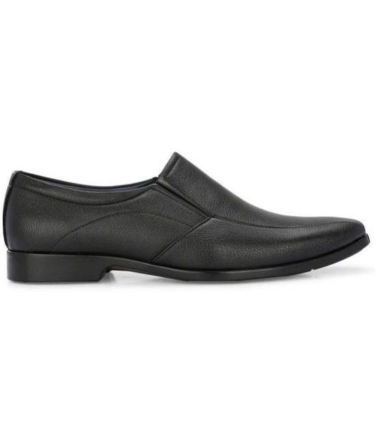 Leeport - Black Mens Slip On Formal Shoes - None