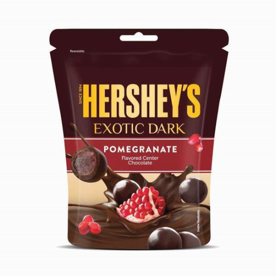 Hersheys Exotic Dark Pomegranate Flavored Center Chocolate 33.3G