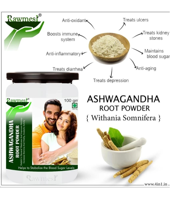 rawmest Ashwagandha Powder 100 gm Pack of 3