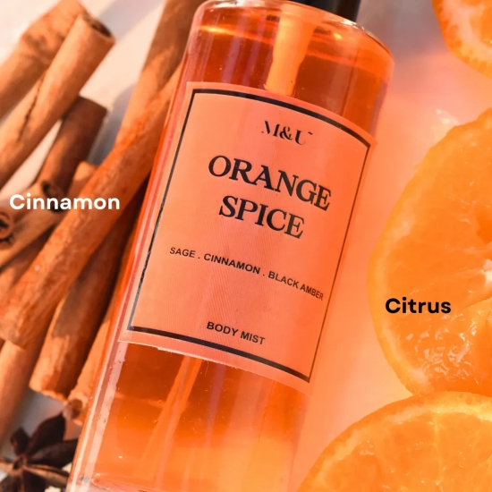 Orange Spice Smokey Body Mist with Honey