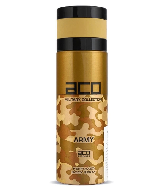 Aco Army Deodorant Body Spray For Men, 200ml - 200ml