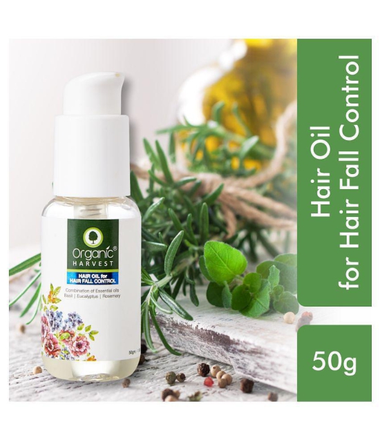 Organic Harvest Hair Oil for Hair Fall Control, Makes Hair Thicker & Stronger, Ideal for All Hair Types - 50ml