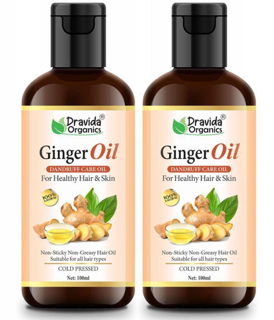 Dravida Organics Jojoba Hair Oil - 100% Pure & Natural for Skin & Hair Oil 100 mL Pack of 2