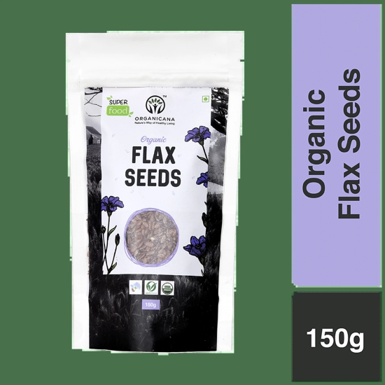 Organicana Organic Flax Seeds, 150 Gms