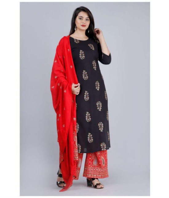 MAUKA Rayon Kurti With Palazzo - Stitched Suit Single - L