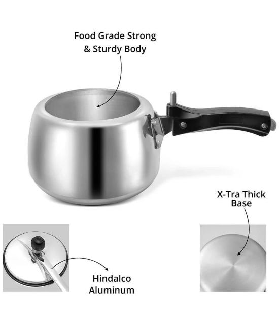 LEORON HANDI 3 L Aluminium InnerLid Pressure Cooker Without Induction Base