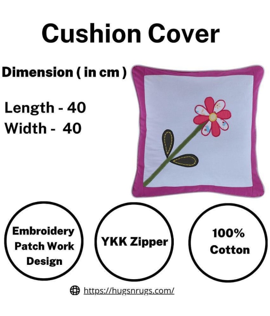 Hugs'n'Rugs - Multi Set of 1 Cotton Square Cushion Cover - Multi