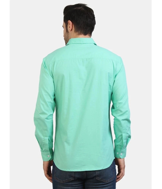 Life Roads - Sea Green Cotton Slim Fit Mens Casual Shirt ( Pack of 1 ) - None