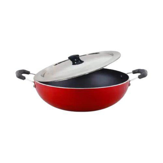 Pixxon Gold Nonstick Cookware Black And Red