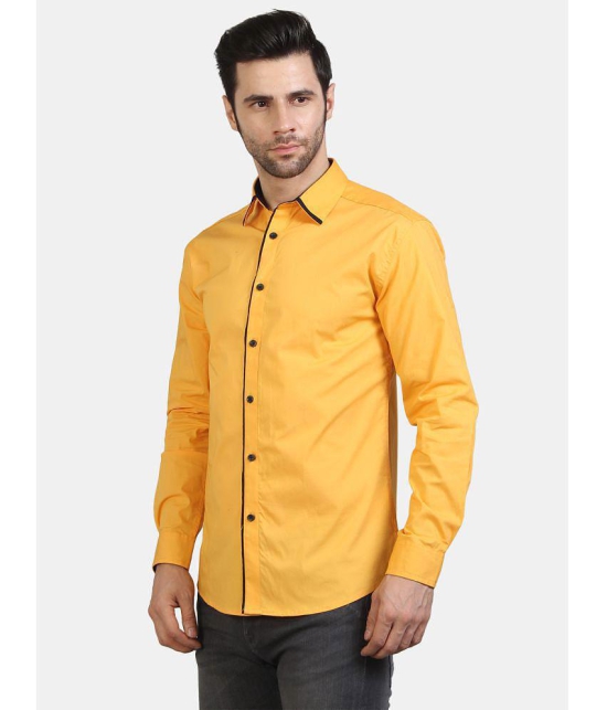 Life Roads - Gold Cotton Slim Fit Men's Casual Shirt ( Pack of 1 ) - None