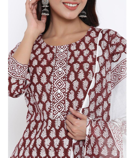 KIPEK Cotton Kurti With Palazzo - Stitched Suit Single - M