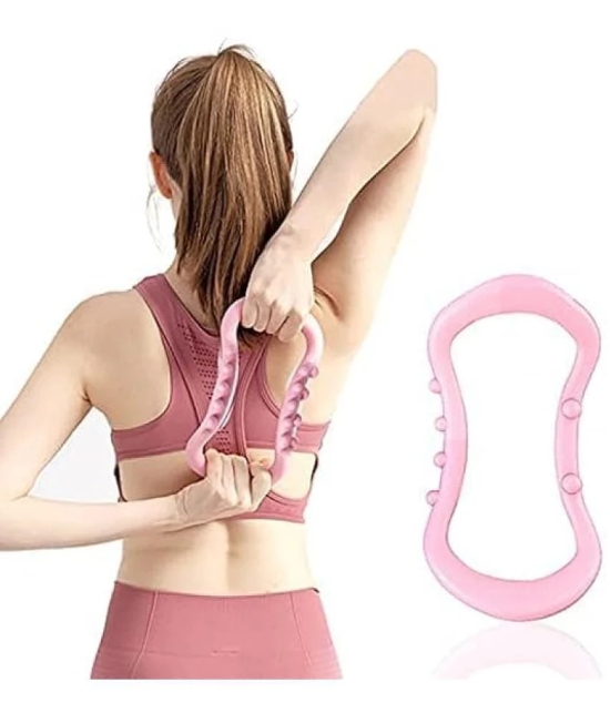 Yoga Ring for Full-Body Workouts, Back and Leg Pain Relief, Improved Flexibility, and Muscle Strengthening Home & Gym Workout, Pink, Pack of 1 - Pink