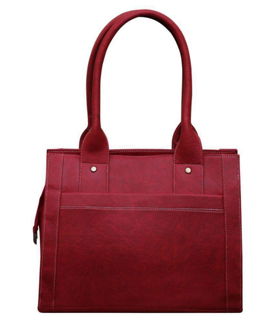 Fostelo -   Red Faux Leather Shoulder Bag - Red