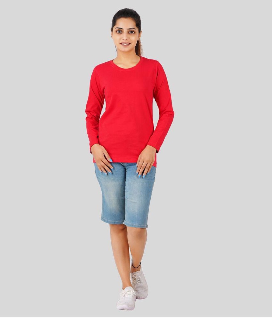 ferocious - Red Cotton Regular Fit Women's T-Shirt ( Pack of 1 ) - None