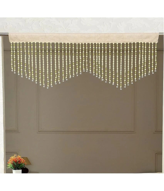 Smart Traders Single Door Beaded String Curtain - Yellow