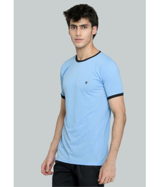 LEEBONEE - Blue Cotton Blend Regular Fit Men's T-Shirt ( Pack of 1 ) - None