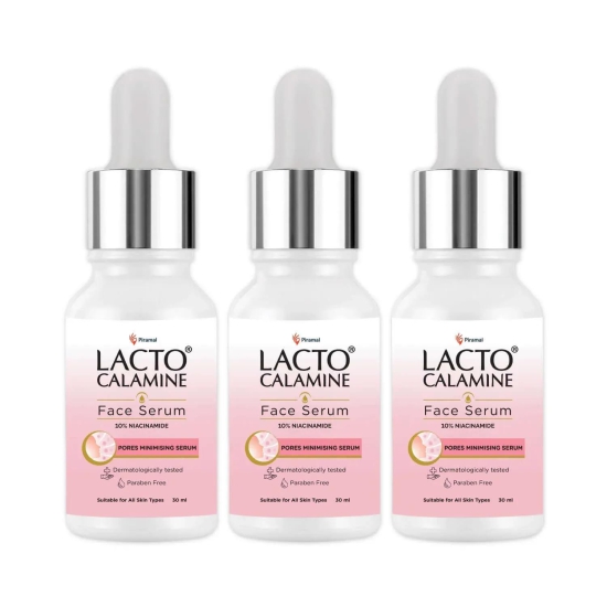 Lacto Calamine 10% Niacinamide Face Serum Pack of 3 x 30ml