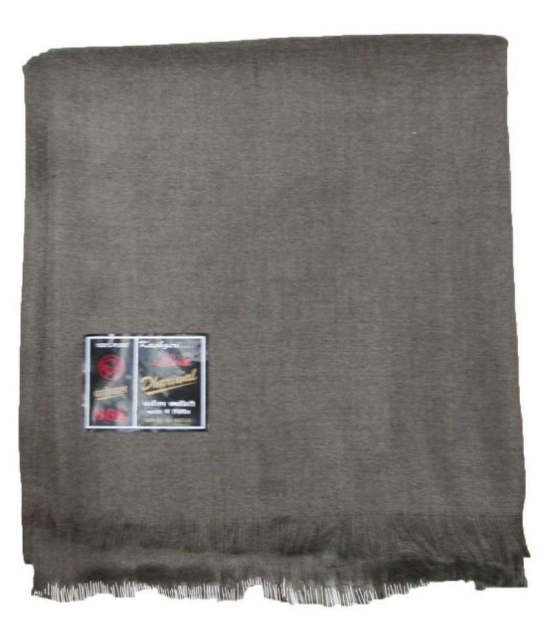 Dhariwal Gray Solid Woolen Shawls For Winters