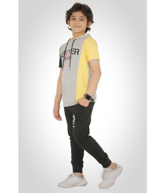 Rydho - Multicolor Cotton Boys T-Shirt & Trackpants ( Pack of 1 ) - None