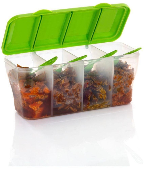 iview kitchenware - Spice/Masala/Food PET Green Pickle Container ( Set of 1 ) - Green