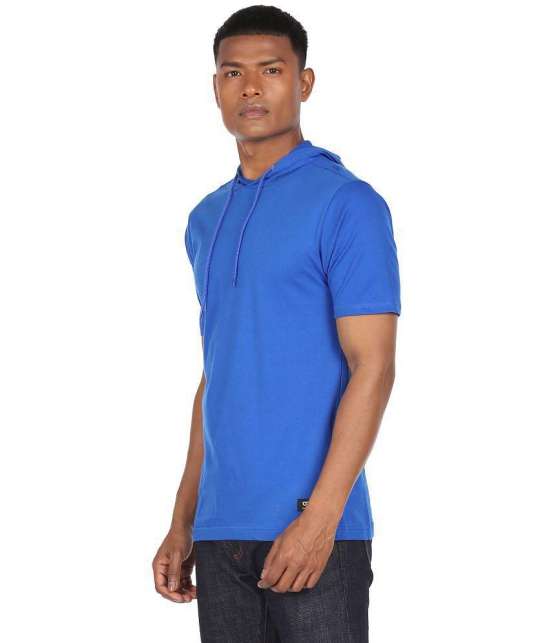 Colt - Cotton Blend Regular Fit Blue Men's T-Shirt ( Pack of 1 ) - None