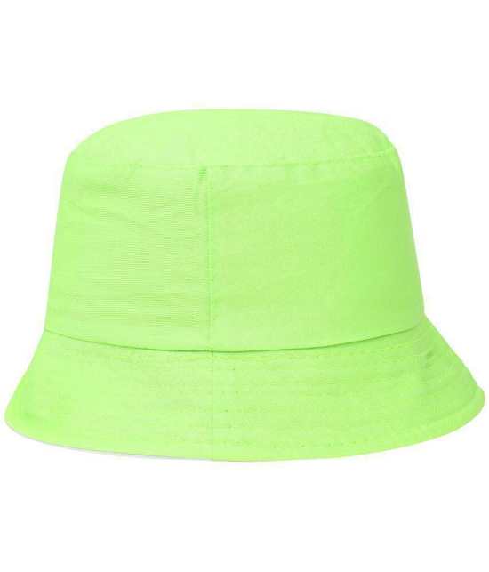 Zacharias Girl's Cotton Solid Fishermen Bucket Hat Green (Pack of 1) (8-14 Years) - None