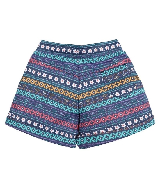 PLUM TREE - Dark Blue Cotton Girls Bermudas ( Pack of 1 ) - None