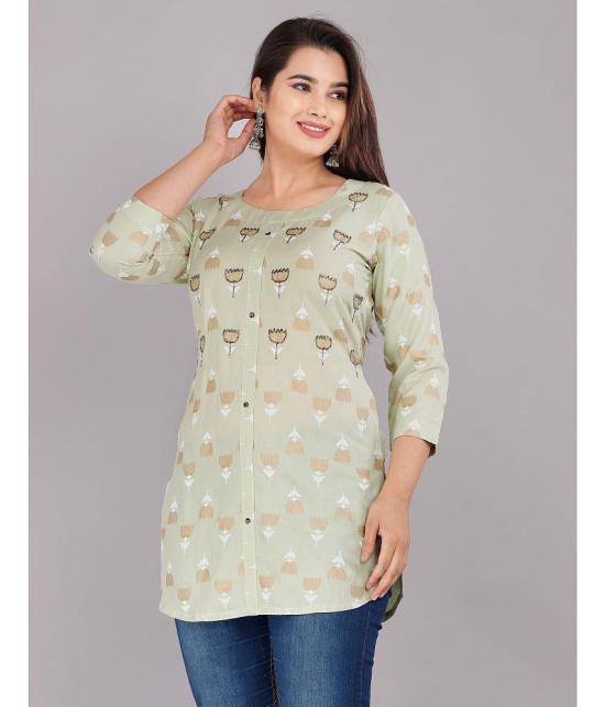 JC4U - Green Rayon Women''s Straight Kurti ( Pack of 1 ) - None