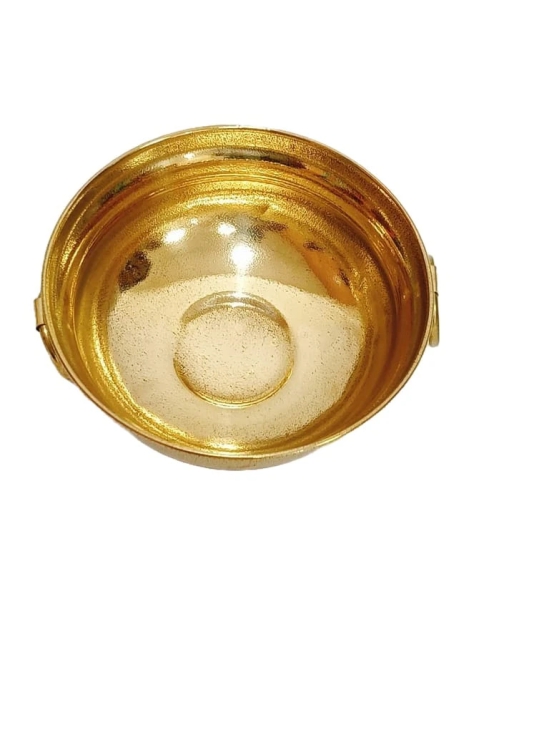 Round Brass Bowl with Handles