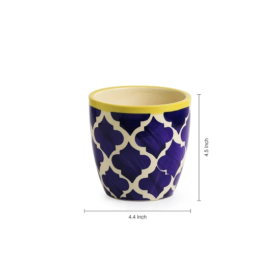 The Morocco Pod Handpainted Ceramic Planter