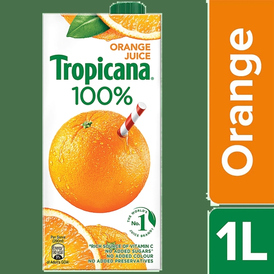 Tropicana 100% Orange Juice, 1 L