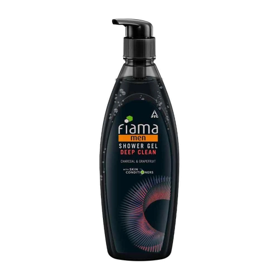 Fiama Men shower gel deep clean with charcoal and grapefruit skin conditioners for refreshed skin bodywash 500ml bottle-Fiama Men shower gel, deep clean with charcoal and grapefruit, skin conditi